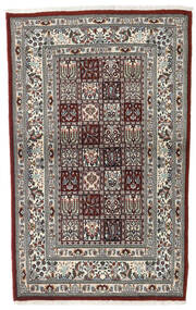  Moud Teppe 97X150 Ekte Orientalsk Håndknyttet Mørk Brun/Mørk Grå ( Persia/Iran)