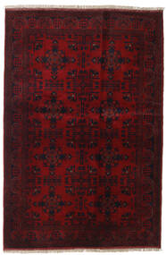  Afghan Khal Mohammadi Teppe 130X194 Ekte Orientalsk Håndknyttet Mørk Rød (Ull, Afghanistan)