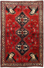 Ghashghai Teppe 158X247 Ekte Orientalsk Håndknyttet Mørk Rød/Rust (Ull, Persia/Iran)