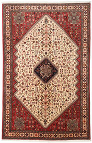  Abadeh Teppe 165X260 Ekte Orientalsk Håndknyttet Mørk Rød/Mørk Brun (Ull, Persia/Iran)