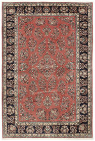  Sarough Teppe 205X309 Ekte Orientalsk Håndknyttet Mørk Rød/Mørk Brun (Ull, Persia/Iran)
