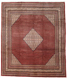  Sarough Mir Teppe 257X295 Ekte Orientalsk Håndknyttet Mørk Rød/Brun Stort (Ull, Persia/Iran)