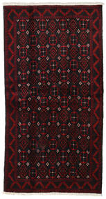  Beluch Teppe 110X208 Ekte Orientalsk Håndknyttet Mørk Rød (Ull, Persia/Iran)