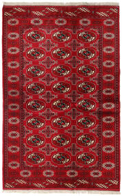  Turkaman Teppe 131X202 Ekte Orientalsk Håndknyttet Mørk Rød/Rød (Ull, Persia/Iran)