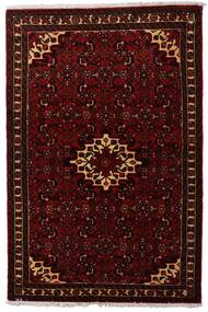  Hosseinabad Teppe 102X155 Ekte Orientalsk Håndknyttet Mørk Brun/Mørk Rød (Ull, Persia/Iran)