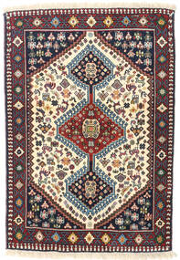  Yalameh Teppe 85X120 Ekte Orientalsk Håndknyttet Svart/Beige (Ull, Persia/Iran)