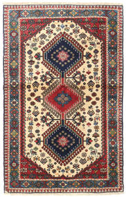  Yalameh Teppe 84X134 Ekte Orientalsk Håndknyttet Svart/Mørk Rød (Ull, Persia/Iran)