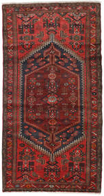  Hamadan Teppe 100X188 Ekte Orientalsk Håndknyttet Mørk Rød, Rød (Ull, Persia/Iran)