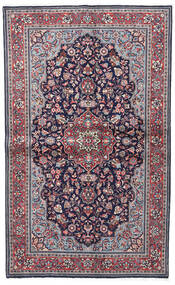  Sarough Sherkat Farsh Teppe 130X208 Ekte Orientalsk Håndknyttet Mørk Lilla/Lys Grå (Ull, Persia/Iran)