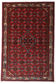  Asadabad Teppe 102X156 Ekte Orientalsk Håndknyttet Mørk Rød/Mørk Brun (Ull, Persia/Iran)