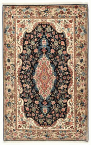  Persisk Ilam Sherkat Farsh Silke Teppe Teppe 139X210 Beige/Brun ( Persia/Iran)