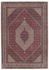 Persisk Bidjar Med Silke Teppe 211X299 Rød/Brun ( Persia/Iran)