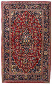  Keshan Teppe 135X223 Ekte Orientalsk Håndknyttet Mørk Rød/Svart (Ull, Persia/Iran)