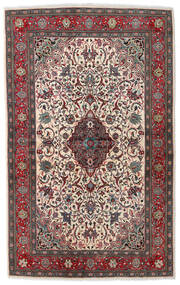  Sarough Sherkat Farsh Teppe 133X215 Ekte Orientalsk Håndknyttet Mørk Brun/Mørk Rød (Ull, Persia/Iran)