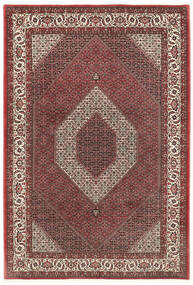 Bidjar Med Silke Teppe Teppe 200X300 Rød/Brun ( Persia/Iran)
