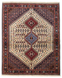  Yalameh Teppe 155X193 Ekte Orientalsk Håndknyttet Mørk Brun/Mørk Rød (Ull, Persia/Iran)