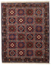  Yalameh Teppe 150X190 Ekte Orientalsk Håndknyttet Mørk Rød/Mørk Grå (Ull, Persia/Iran)
