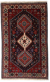  Yalameh Teppe 79X130 Ekte Orientalsk Håndknyttet Mørk Rød/Brun (Ull, )