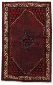 Hamadan Teppe 128X206 Ekte Orientalsk Håndknyttet Mørk Rød/Mørk Brun (Ull, Persia/Iran)