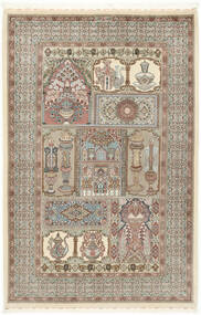  Ilam Sherkat Farsh Silke Teppe 148X223 Ekte Orientalsk Håndknyttet Lys Grå/Beige ( Persia/Iran)