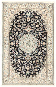  Nain 6La Teppe 115X180 Ekte Orientalsk Håndknyttet Lys Grå/Hvit/Creme/Mørk Grå ( Persia/Iran)