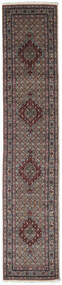  Moud Teppe 78X383 Ekte Orientalsk Håndknyttet Teppeløpere Mørk Brun/Mørk Grå ( Persia/Iran)