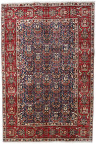  Tabriz Teppe 196X295 Ekte Orientalsk Håndknyttet Mørk Rød/Mørk Grå (Ull, Persia/Iran)