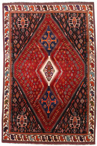  Ghashghai Teppe 208X317 Ekte Orientalsk Håndknyttet Rød, Mørk Rød (Ull, Persia/Iran)