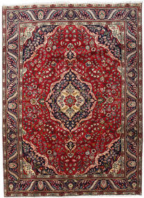  Tabriz Teppe 203X277 Ekte Orientalsk Håndknyttet Mørk Rød/Mørk Brun (Ull, Persia/Iran)