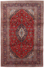 197X302 Keshan Teppe Orientalsk Rød/Mørk Rød (Ull, Persia/Iran)