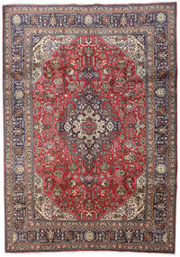  Tabriz Teppe 210X297 Ekte Orientalsk Håndknyttet Mørk Brun/Mørk Rød (Ull, Persia/Iran)