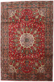  Tabriz Teppe 205X304 Ekte Orientalsk Håndknyttet Mørk Rød/Svart (Ull, Persia/Iran)