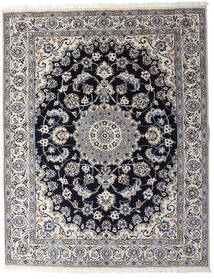  Nain Teppe 154X197 Ekte Orientalsk Håndknyttet Lys Grå/Mørk Grå (Ull, Persia/Iran)