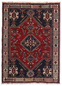  Ghashghai Teppe 105X144 Ekte Orientalsk Håndknyttet Mørk Rød/Brun (Ull, Persia/Iran)
