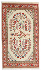  Sarough Teppe 80X140 Ekte Orientalsk Håndknyttet Mørk Rød, Gul (Ull, Persia/Iran)