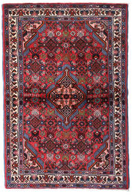  Hamadan Teppe 100X150 Ekte Orientalsk Håndknyttet Mørk Rød/Mørk Brun (Ull, Persia/Iran)