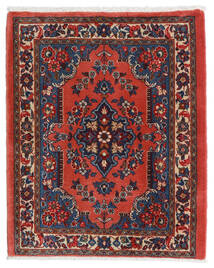  Sarough Teppe 67X80 Ekte Orientalsk Håndknyttet Mørk Rød/Rust (Ull, Persia/Iran)