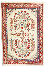  Sarough Teppe 85X126 Ekte Orientalsk Håndknyttet Beige, Rød (Ull, Persia/Iran)
