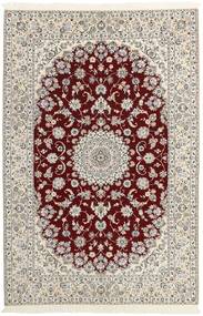  Nain 6La Teppe 155X235 Ekte Orientalsk Håndknyttet Lys Grå/Mørk Rød ( Persia/Iran)