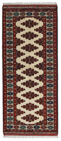  Turkaman Teppe 85X197 Ekte Orientalsk Håndknyttet Teppeløpere Mørk Rød/Mørk Brun (Ull, Persia/Iran)