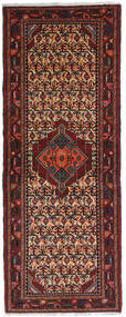  Asadabad Teppe 80X206 Ekte Orientalsk Håndknyttet Teppeløpere Mørk Rød/Svart (Ull, Persia/Iran)
