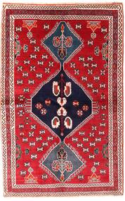 Ghashghai Teppe 136X214 Rød/Mørk Rosa (Ull, Persia/Iran)