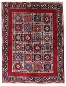  Yalameh Teppe 152X200 Ekte Orientalsk Håndknyttet Mørk Rød/Lys Grå (Ull, Persia/Iran)