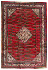  Sarough Mir Teppe 214X305 Ekte Orientalsk Håndknyttet Rød/Mørk Rød (Ull, )
