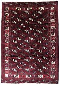  Turkaman Teppe 213X302 Ekte Orientalsk Håndknyttet Mørk Rød (Ull, Persia/Iran)