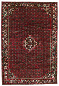  Hosseinabad Teppe 202X296 Ekte Orientalsk Håndknyttet Mørk Rød/Mørk Brun (Ull, Persia/Iran)