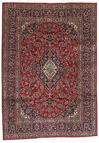 Mashad Teppe 194X274 Ekte Orientalsk Håndknyttet Mørk Rød/Mørk Grå (Ull, Persia/Iran)