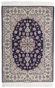 Orientalsk Isfahan Silkerenning Signert: Intashari Teppe 110X162 Beige/Mørk Lilla ( Persia/Iran)