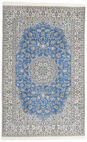  Nain 9La Teppe 207X320 Ekte Orientalsk Håndknyttet Lys Grå/Beige (Ull/Silke, Persia/Iran)