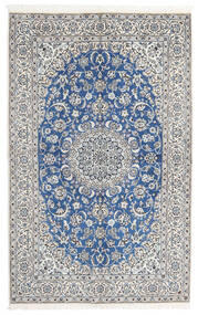  Nain Fine 9La Teppe 160X251 Ekte Orientalsk Håndknyttet Grå, Beige ( Persia/Iran)